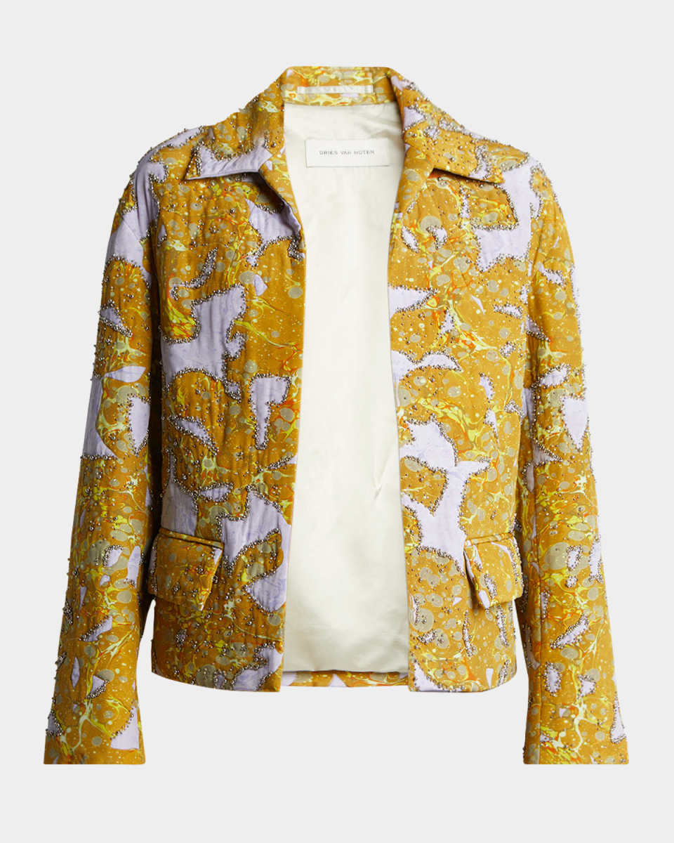 Vonda Patchwork Beaded Jacket